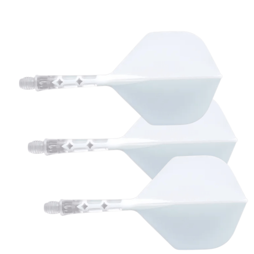 ปีกลูกดอกปาเป้า CUESOUL ROST T19 สีขาว_2